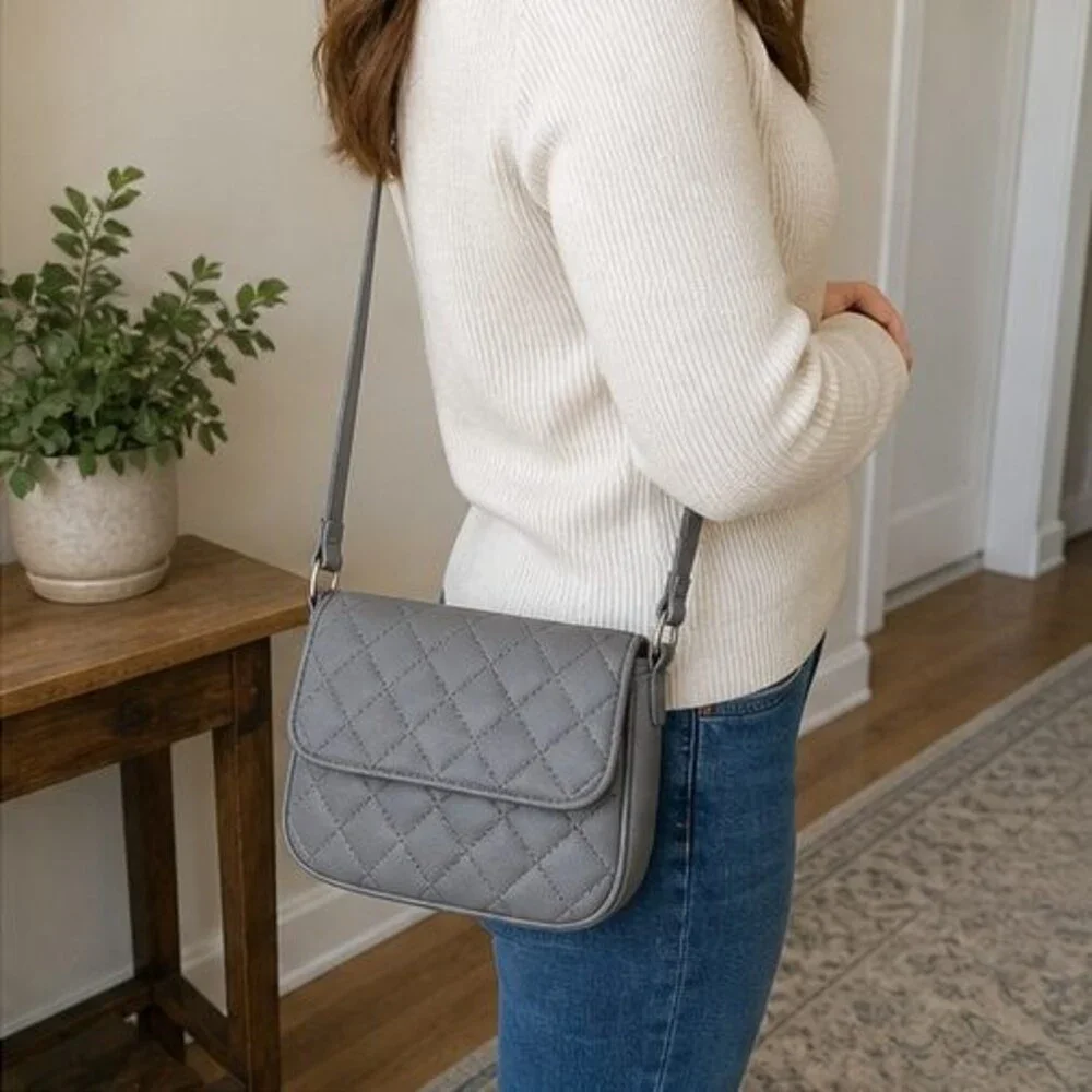 Espresso Canvas Crossbody Bag
